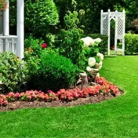 garden at a MA home